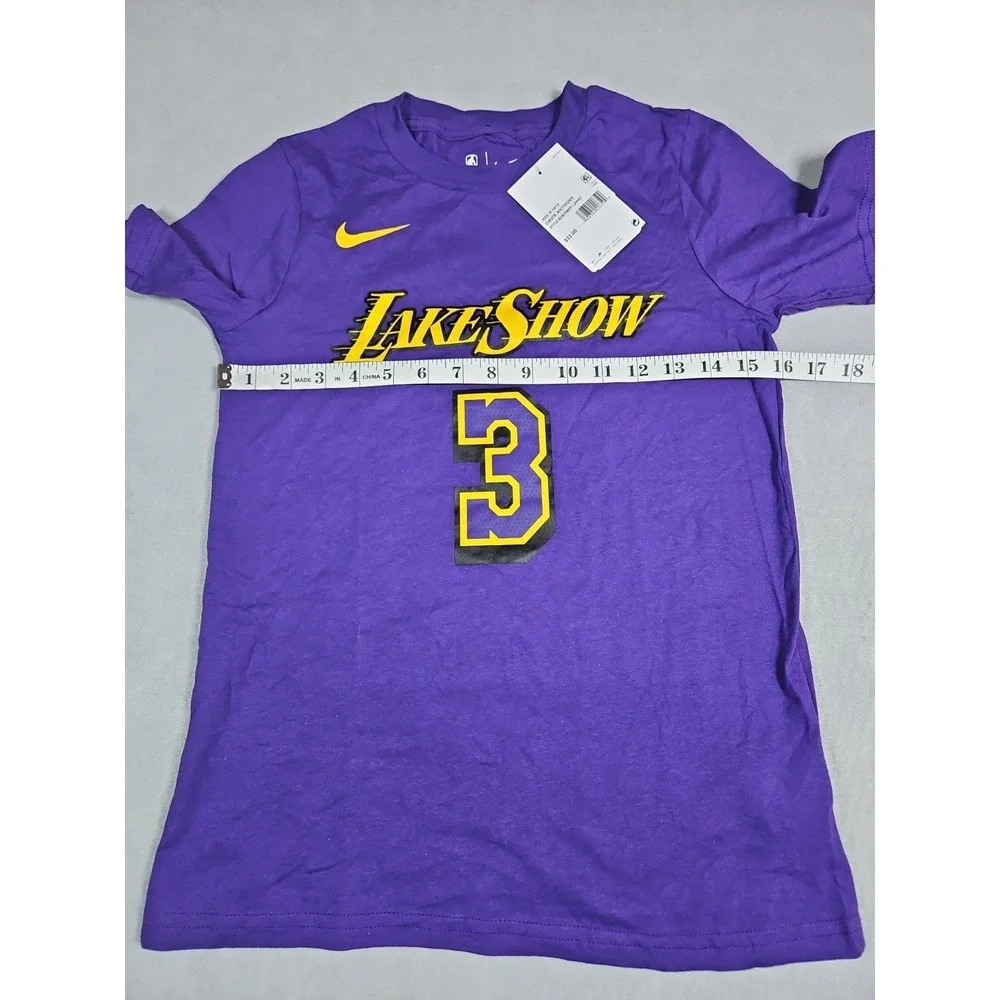 Nike Kids Los Angeles Lakers #3 Davis Graphic T Shirt Size Medium (10/12) NWT‎